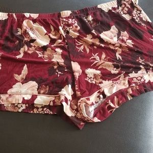 Burgundy Sleep Shorts